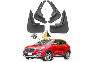 CHICHL UZAM 4Pcs Car Mud Flaps for MG HS 2018-2024, Automotive Custom Front Rear Mudguards Splashproof Waterproof Protects Accessories