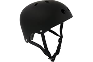 SKATE HUT SkateHut Matt Protection Helmet for Skating, BMX, Bike, MTB, Roller Derby, Stunt Scooter and Skateboarding. Ideal Skate Protection for Kids and Adults
