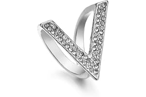 AISOWAY V Forma dell'involucro della Sciarpa Anello di Strass Foulard Fibbia Clip Holder Gioielli e Accessori