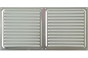 Brinox B70540A - Griglia di ventilazione in alluminio, 20 x 40 cm