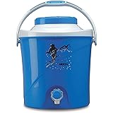 Milton Kool Stallion 10 Insulated Plastic Water Jug, 1 Piece, 9.7 litres, Blue | Food Grade | Easy to Carry | BPA Free | Idea