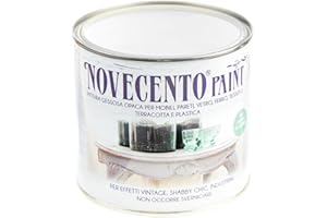 Novecento Paint Mobili ml 500 Bianco Neve Pittura gessosa (Chalck Paint) Extra Opaca facilissima da stendere.