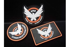 ewkft Jeu Patches Rubber S-H-D Badge Morale PVC Airsoft Patch, Full Sizes