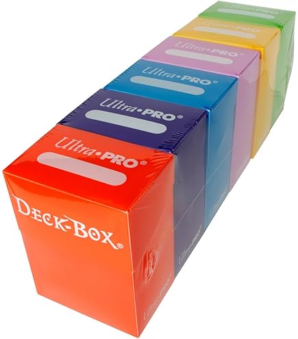 Rayvol 10 Card Deck Box Bundle With 20 Dividers - TCG Storage For Magic, YuGiOh & Trading Cards
