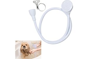 DAKEXIONG 1m/3.28ft Doccetta Portatile Multifunzionale per Lavandino, Soffione per Rubinetto con Attacco Facile, Ideale per Bagno di Bambini e Animali Domestici, Lavaggio dei Capelli