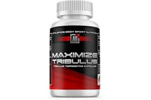 ATHLETICS BODY Tribulus Maximize - 180 Capsules - High Dose with 4500 mg per Daily Dose - Premium: 95% Saponins - Pure Tribulus Terrestris Extract 10:1 - Vegan