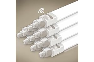 Tobeter 10 Pièces Neon LED 120 CM avec Detecteur de Mouvement, 36W 3600LM Tube Sensor Lampe, Linkable Luminaire Plafonnier Reglette Led, Blanc Neutre 4000K IP65 Pour Garage, Cave, Atelier, Couloir