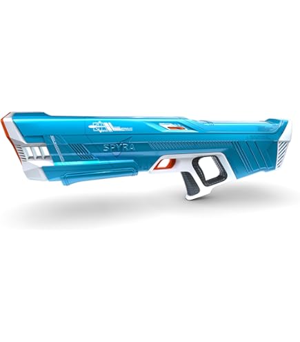 Spyra Three™ – Pistolet à Eau électrique à Recharge Automatique – 3 Modes, LED Et Indicateur Batterie – Portée 15 M – Jouet D’été High-tech (rouge) – Dès 14 Ans