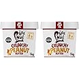 Pip & Nut - Crunchy Peanut Butter (1kg) | Natural Nut Butter, No Palm Oil, No Added Sugar, Hi-Oleic Peanuts, High in Unsaturated Fats, Gluten Free, Vegan, Dairy Free (Pack of 2)