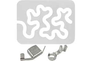 AYWFEY Règle transparente Free Motion pour matelassage et matelassage - 6,35 mm d'épaisseur - Tige basse - Pied presseur de pied et guide de couture magnétique - Pour machine à coudre