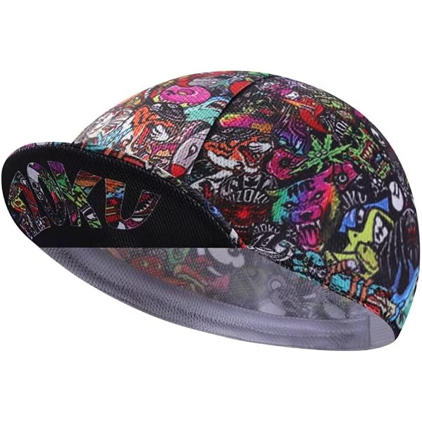 BikingBros Casquette Cyclisme Sous-Casque – Respirante, Anti-Transpiration, Design Fun Pour Hommes & Femmes