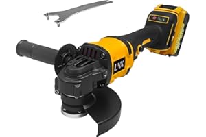 L1NXIXI 4-1/2" Cordless Angle Grinder for Dewalt 20V MAX Battery, 8500RPM Brushless Motor with 3 Speed Control, Ideal for Cutting, Grinding & Polishing (Battery Not Included)