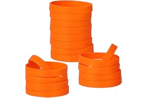 LVNRIDS Braccialetti elastici in Silicone 50 pezzi, 20.2 cm Riutilizzabile Braccialetti in Gomma per Uomo Donna, Bracciale Colorati per Feste, Eventi, Festival Musicali,Sport