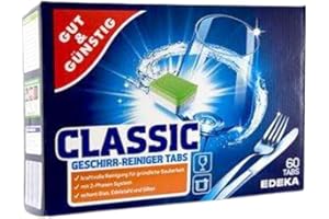 GUT & GÜNSTIG Niemieckie Tabletki do zmywarki Tabs 60szt - Gut&Gunstig