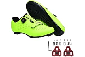 FANSU Chaussure Velo Route Homme, Antidérapants Chaussures de Cyclisme pour Hommes Femmes, Unisexe Chaussures de Vélo Lacets Rotatifs Route VTT avec Languettes Look Lock 36-47 EU