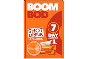 Boombod Weight Management Shot Drink, Glucomannan, High Potency, Diet and Exercise Enhancement, Keto and Vegan Friendly, Sugar and Aspartame Free, Gluten-Free - Orange Mango Flavour…
