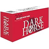 Dark Horse 1000 Zigarettenhülsen Filterhülsen mit Filter Zigaretten-Hülsen Zum Stopfen von Zigaretten mit Tabak und Zigarette