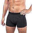 MoliCare Men - Invisible Washable Absorbent Incontinence Pants, Protective Boxers for Drips & Dribbles, Size M, Washable at 60° C, No Biocides, Oeko-Tex, Tumble Dry Safe, Black