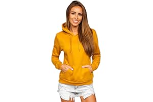 BOLF Donna Felpa con Cappuccio Maglia Manica Lunga Classica Hoodie Tempo Libero Sport Fitness Outdoor Basic Casual Style Mix A1A