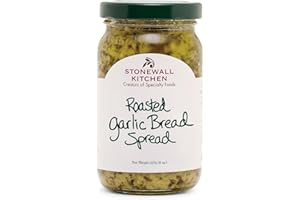 Stonewall Kitchen Roasted Garlic Bread Spread, Diffondere, pane all'aglio arrostito, 8 once Verde