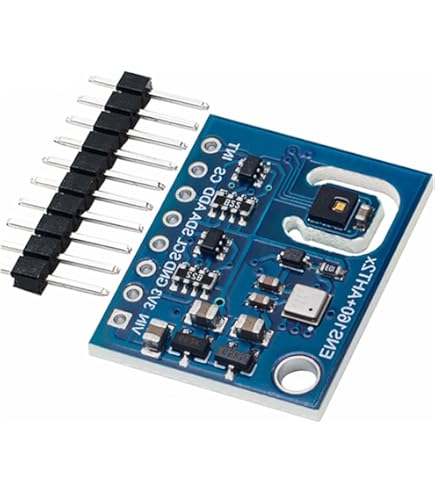 BME690 Breakout Board – Sensor Ambiental Y De Gas – I2C/Qwiic/JST – 3,3 V Y 5 V – Medición De Temperatura, Humedad, Calidad Del Aire IAQ, Presión De Aire Y COV