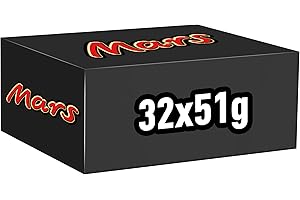 MARS - Barres chocolat au lait et caramel - Préparez la rentrée - Grand format contenant 32 barres individuelles de 51g