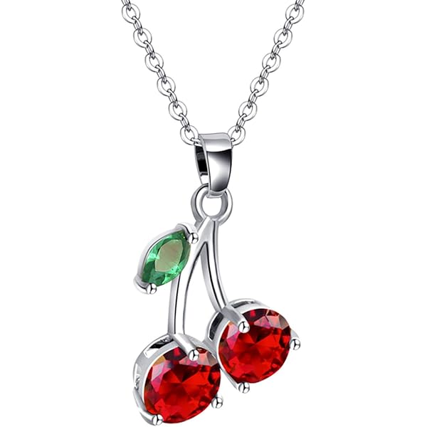 Collier Et Boucles D’oreilles Cerises Rouges – Bijoux Tendance été Pour Femmes, Alliage Léger - 10