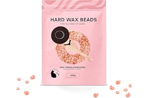 ACCUEILPORT Professional Hard Wax Beads 500g, Painless Wax Beans, Stripless Hair Removal Wax Beads, Low Melting Point, Natural Plant Based Ingredients, Suitable for Coarse Hair, Full Body, Face & Bikini Line
