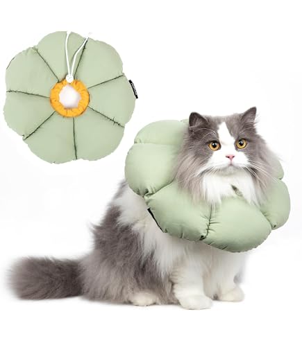Minerve De Protection Pour Chat – Collier élisabéthain Souple Et Réglable – Pour Empêcher De Lécher Les Plaies, Après Opération – Tour De Cou 20-35 Cm - 9