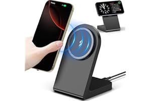 Mag Safe Wireless Ladegerät, Magnetische Kabellose Ladestation, Schnelle Mag-Safe Ladestation Kompatibel mit iPhone 17 16 15 14 13 12 Series, AirPods Pro 2, AirPods 3