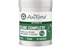 AniForte Barf Complete Cat 100g – All-Round Nutrient Supplement with Omega 3, Brewer's Yeast, Taurine Powder, Rich in Vitamins & Minerals, BARF/Raw Feeding for cats