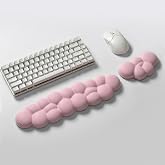 Klasse Cloud Klavye ve Mouse Bilek Destek Seti, Bulut ErgoPad, Kaymaz Tabanlı, Nefes Alan Kumaş, Ağrı &Ouml;nleyici (Bilek Desteği