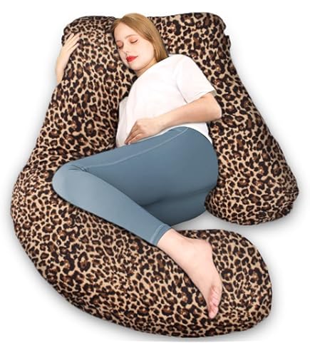 HOBEA-Germany Coussin D'Allaitement XXL 190cm Avec Housse Coton Bio - Coussin Grossesse Et Positionnement