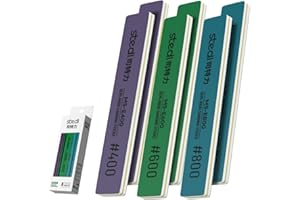 stedi Bastoncini abrasivi, strumenti per modellismo e hobby, strumenti per levigatura per riparazione Gundam, modelli in plastica e modellini in miniatura, 6 pezzi (#400 * 2 + # 600 * 2 +# 800 * 2)