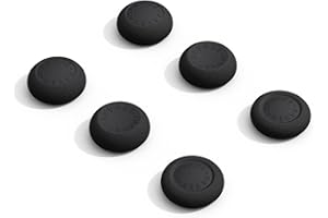 Savage Raven by Skull & Co. Skin, CQC Thumb Grip Set Joystick Cap Analogowy Stick Cap for Nintendo Switch 2 Joy-Con Controller - czarny, 3 pary (6 szt.)