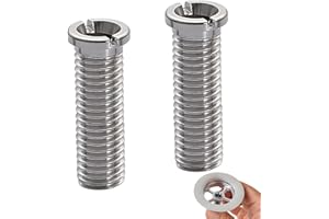 JUGUTA 2 Pièces Vis Creuses Pour Éviers,Vis Creuse M12 X 30 Mm En Acier Inoxydable,Vis Accessoires De Bouchon De Crépine De Panier D'Évier Pour Cuisine,Convient Pour Éviers De Cuisine Et De Bar
