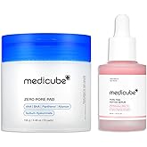 medicube Best Duo Combination for All Skin Types: Salmon Dna Pdrn Pink Peptide Serum, 2.0, Dual Texture Facial Tonics