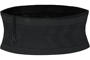 AOOSU Multifunktionale Verdeckte Hüfttasche aus Strick, Atmungsaktive Laufgürtel Universeller Running Belt mit Schlüsselclip, Lauftasche für Handy, Schlüssel, Karten, für Joggen, Radfahren,Fitness (M)