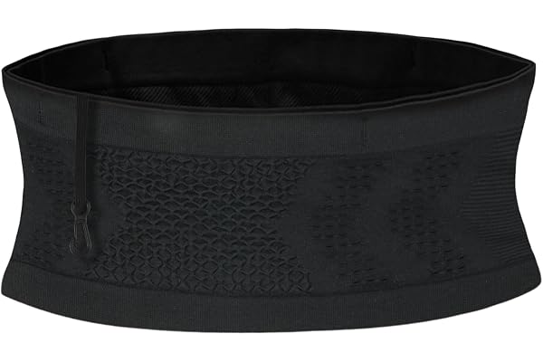 AOOSU Multifunktionellt Löparbä , Multifunktionell Mesh Midjeväska, Löparbä med Stor Kapacitet för Vandring, Fitness, Re