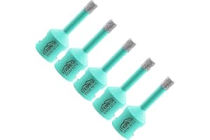 Broca de Diamante 5 piezas 8 mm x M14 -Sierra de Corona para Porcelánico Cerámica Mármol Granito Piedra Cuarzo Soldada al Vacío Taladro de Diamante,Amoladora Angular LEKOMESH