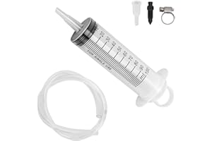 KARELLS Kit di Spurgo Dell'olio del Freno a Siringa,Strumento di Spurgo da 100 Ml,Tubo da 50 cm,Kit di Spurgo del Freno a Disco Idraulico,Sanguinamento Freni,per Moto,per Liquidi