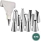 Rozatech 15 Pcs Cake Decorating Icing | Frosting Bag with Steel Nozzles