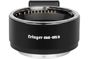 Fringer C645-GFX II Smart Adapter Auto Focus Camera Mount Adapter Ring Compatible with All Contax 645 Lenses to Fuji GFX100/100S/GFX50S/50R/50S II Cameras Adapters