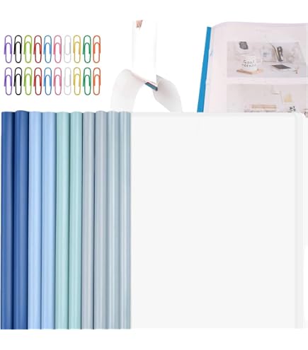 PATIKIL 100Pcs Barres De Reliure 10mm Rouge - Capacité 70 Feuilles A4