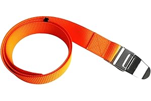 Sharplace Heavy Duty 59" Orange Scuba Diving Diving Spearfishing Weight Belt Webbing Strap with Stainless Steel Buckle
