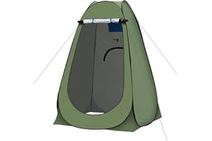 TUKAILAI Portable Pop up Tent Privacy Shelter, for Outdoor Camping Caravan Picnic Toilet & Shower, Fishing Sunshade, Beach Dressing Changing Room, with Zippered Carrying Bag