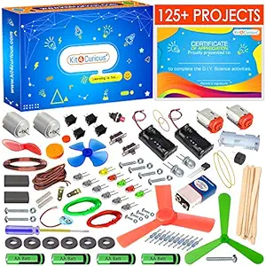 kit4curious 125 projects diy activity science electronics starter mega kit with user guide- Multi color