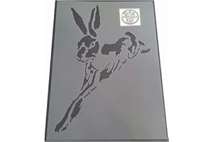 Solitarydesign Shabby Chic Stencil Artistic style leaping Hare Rabbit Rustic Mylar Vintage A4 297x210mm wall + Furniture