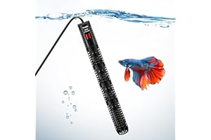 Mucek Aquarium Heater 500W, Fish Tank Heater Fast Heating, External LED Digital Temperature Controller Suitable for 300-600L Fish Tank