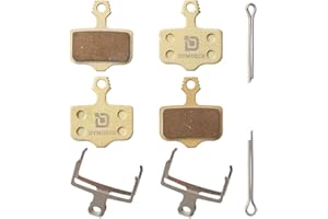 Dymoece 2 Sets Bicycle Disc Brake Pads for Avid Elixir 1 3 5 7 9 R ER CR Mag Sram XX X7 X9 XXWC DB1 DB3 DB5(Resin,Semi-Metallic,Sintered Metal)